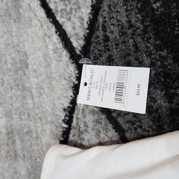 M&M"S WORLD RAINBOW IRIDESCENT SHINE LOVE WINS ZIPPER RACERBACK TANK-TOP - Picture 4 of 12